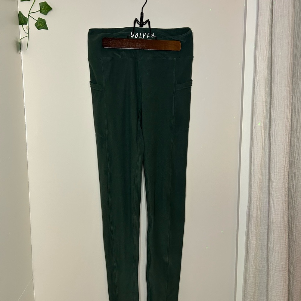 Wolven Forest Green Leggings